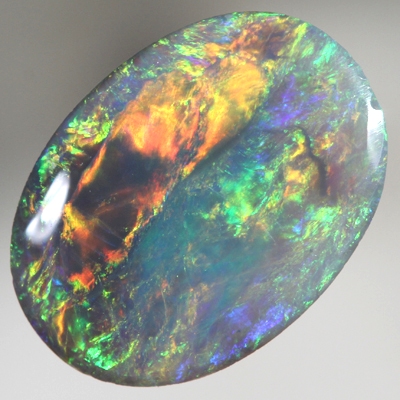 SOLID SEMI BLACK OPAL Very bright rolling flashes SEE VIDEO